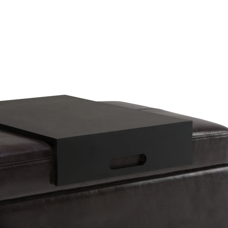 Oregon - Contemporary Storage Ottoman Bench With Tray - view 34