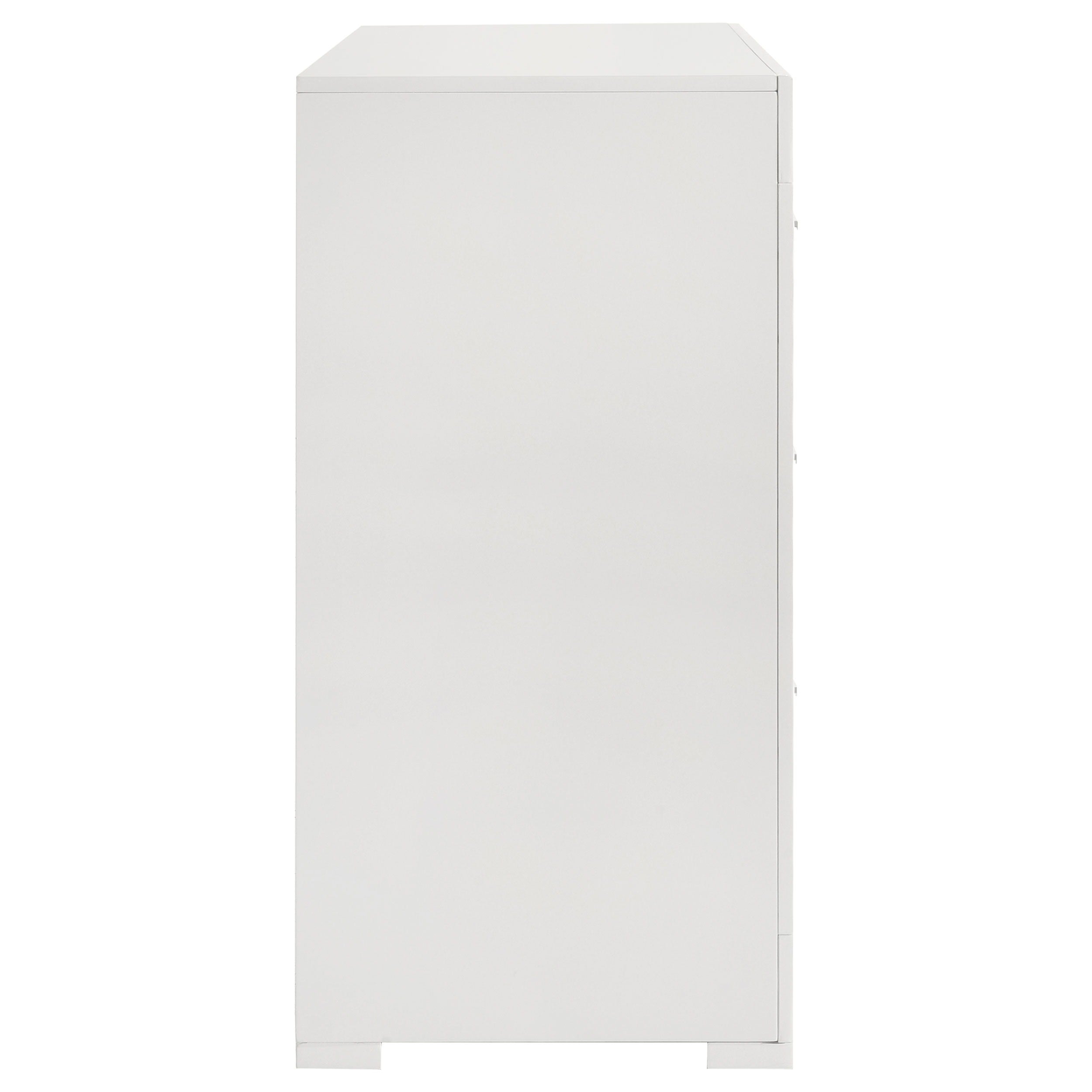 Ives - 6-Drawer Dresser Cabinet - White High Gloss