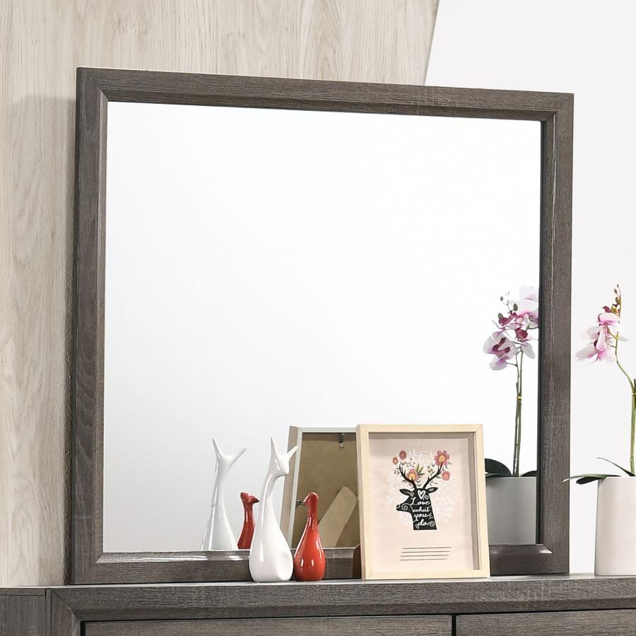 Watson - Dresser Mirror - Gray Oak by CoasterEveryday | Bel Furniture