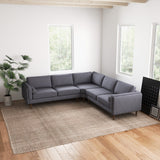 Amber - Velvet Corner Sectional Sofa