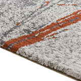 Quarry - 5.25' X 6.5' Abstract Area Rug - Gray / Orange by Jennifer Taylor Home | Bel Furniture