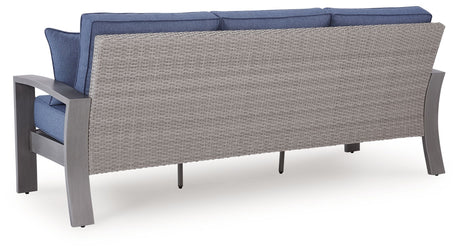 Half Moon Beach - Sofa With Cushion - Blue / Gray - view 5
