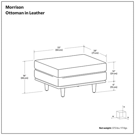 Morrison - Handcrafted Ottoman - view 47