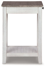 Adalane - Accent Table - White / Gray
