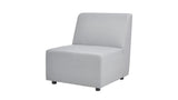 Cleo - Modular Upholstered Deep Seating Patio Armless Chair Axroma Olefin Gray by Jennifer Taylor Home | Bel Furniture
