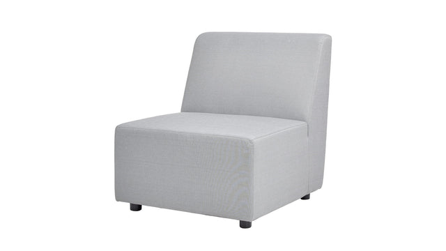 Cleo - Modular Upholstered Deep Seating Patio Armless Chair Axroma Olefin Gray by Jennifer Taylor Home | Bel Furniture