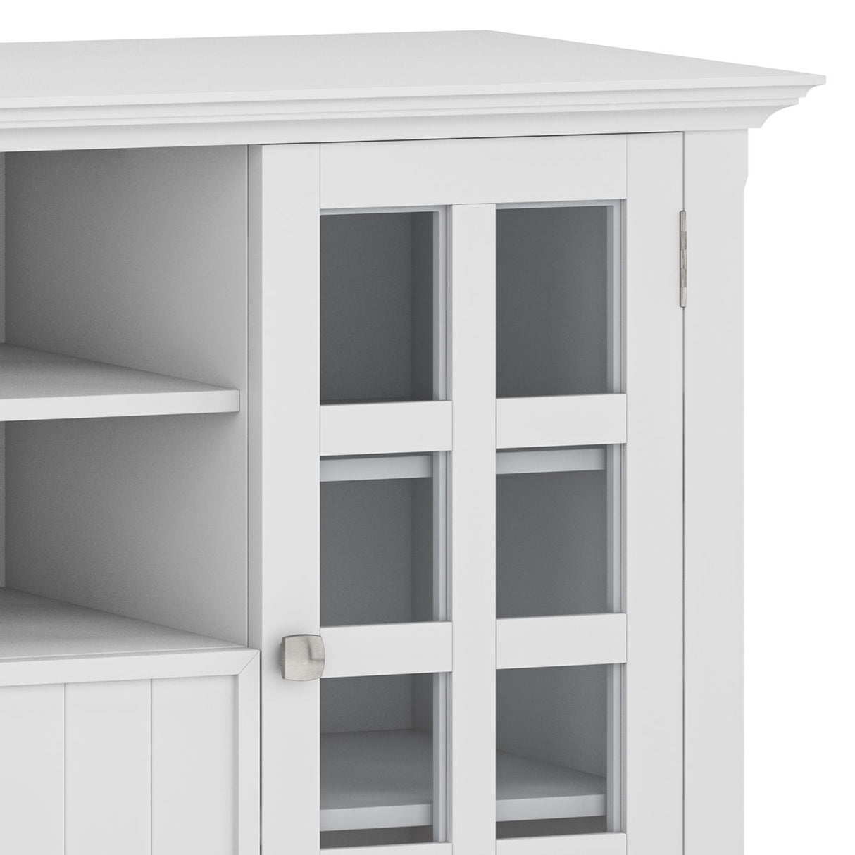 Acadian - Handcrafted Tall TV Media Stand by Simpli-Home | Bel Furniture