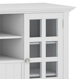 Acadian - Handcrafted Tall TV Media Stand by Simpli-Home | Bel Furniture