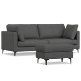 Ava - Mid Century Sofa With Ottoman Set by Simpli-Home | Bel Furniture