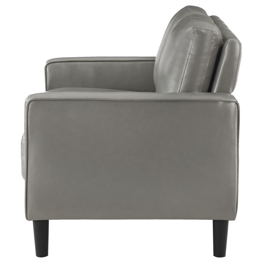 Ruth - Upholstered Track Arm Loveseat by Coaster Fine Furniture | Bel Furniture