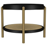 Arini - Round End Side Table With Storage Shelf by Coaster Fine Furniture | Bel Furniture