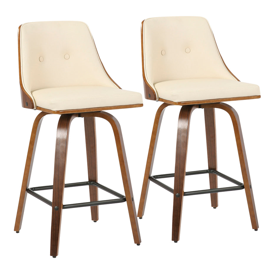 Gianna - Mid Century Modern Counter Stool (Set of 2)