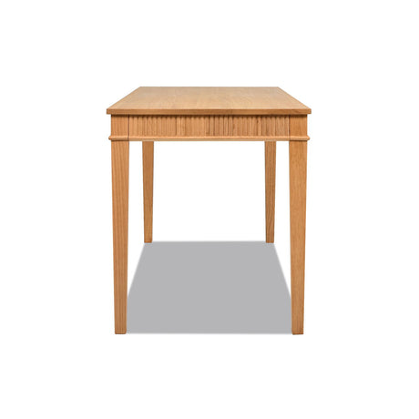 Dumont - Modern Farmhouse 1 Drawer Fluted Home Office Writing Desk - Natural Blonde by Jennifer Taylor Home | Bel Furniture