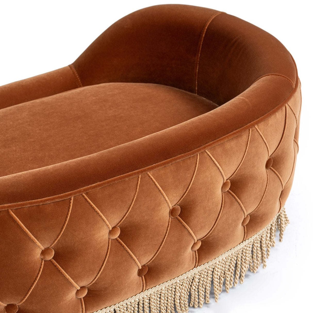 Monroe - Dog Sofa Bed - Burnt Orange