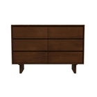 Dubrovnik - Mid-Century Modern Dresser With 6 Drawers - Brown