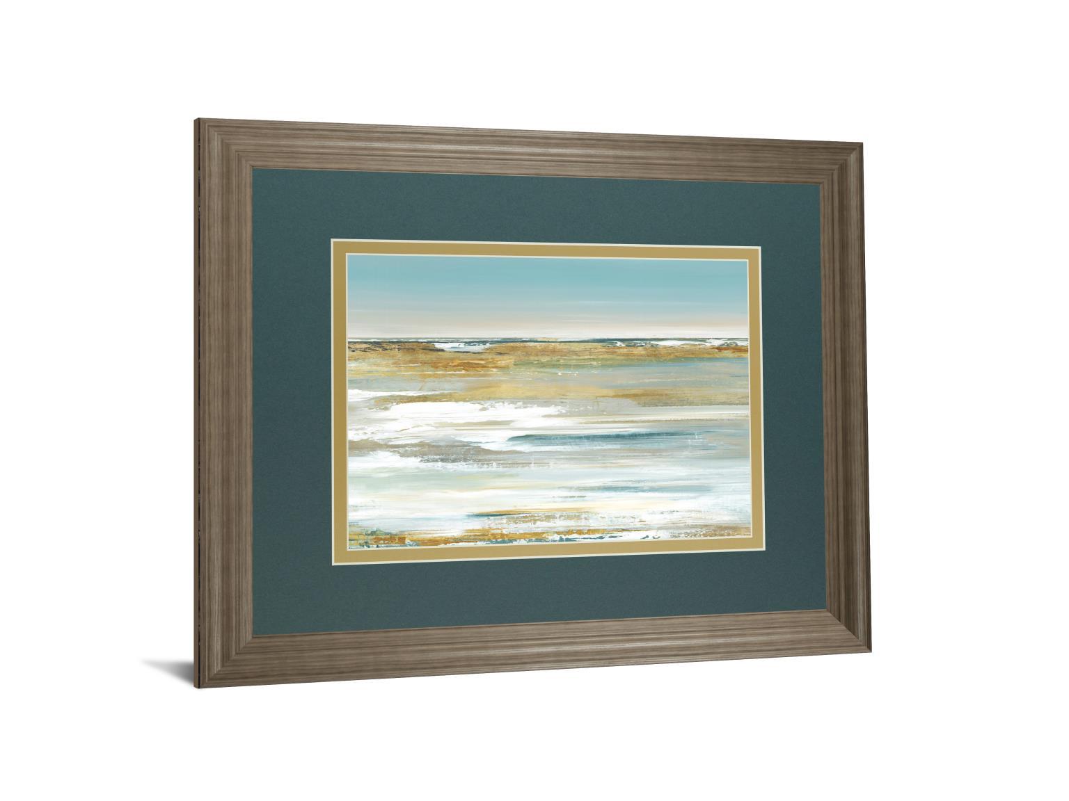 Blue Horizon By Valeria Mravyan - Framed Print Wall Art - Blue