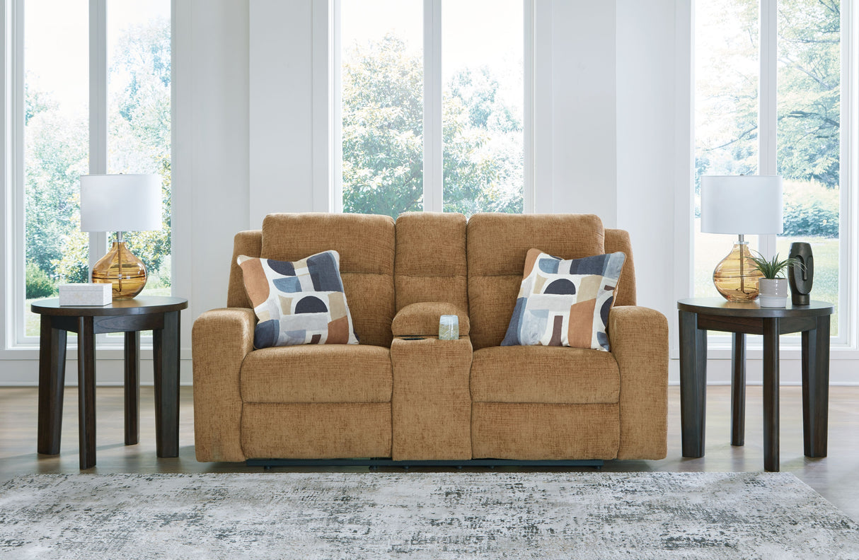 Kanlow - Dbl Reclining Loveseat With Console by Signature Design by Ashley® | Bel Furniture