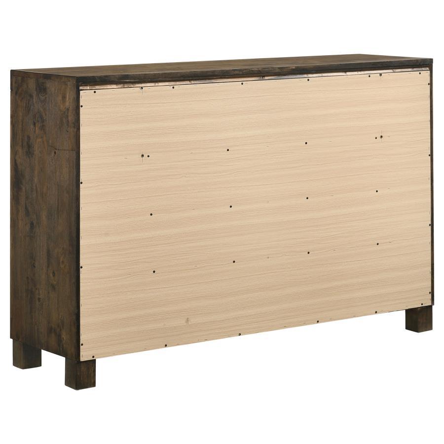 Woodmont - 8-Drawer Dresser - Rustic Golden Brown