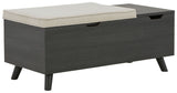 Yarlow - Dark Gray - Storage Bench by Signature Design by Ashley® | Bel Furniture