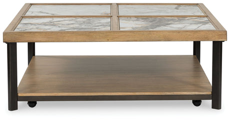 Montia - Multi - Square Cocktail Table by Signature Design by Ashley® | Bel Furniture