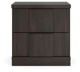 Shaehartin - Two Drawer Night Stand - Dark Brown