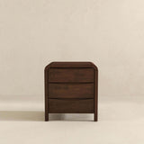 Lionel - Mid-Century Modern Nightstand 3 Drawer Bed Side Table - Brown by Ashcroft Furniture | Bel Furniture