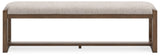 Cabalynn - Oatmeal / Light Brown - Large Uph Dining Room Bench by Signature Design by Ashley® | Bel Furniture