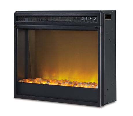 Entertainment Accessories - Black - Fireplace Insert Glass/Stone by Signature Design by Ashley® | Bel Furniture