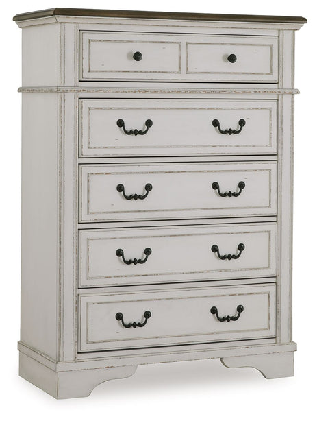 Blendon - Two-tone - Five Drawer Chest by Signature Design by Ashley® | Bel Furniture
