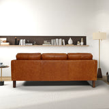 Memphis - Waxy Sofa - Cognac by Ashcroft Furniture | Bel Furniture