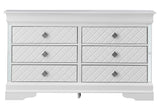Verona - Stylish Dresser - Silver Champagne by Glory Furniture | Bel Furniture