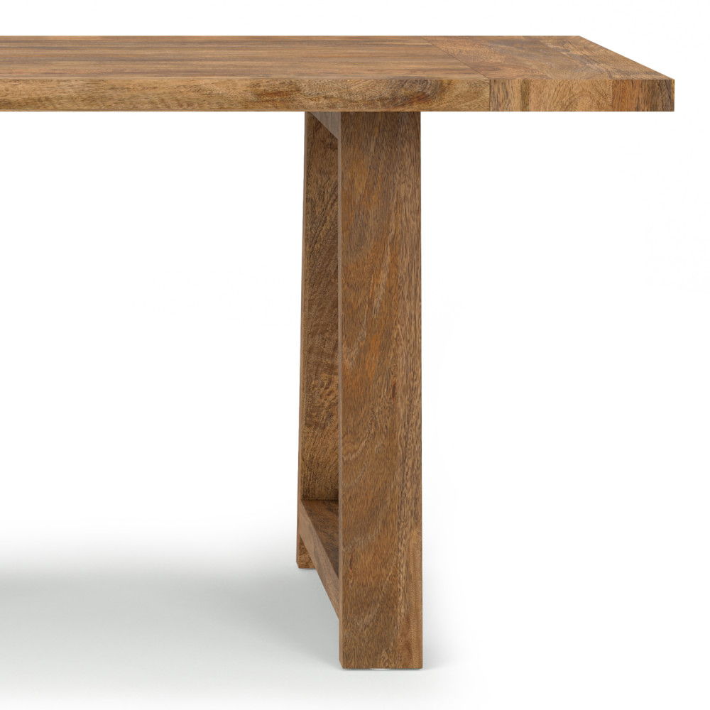 Whitley - Dining Table In Burnt Wax - Brown by Simpli-Home | Bel Furniture