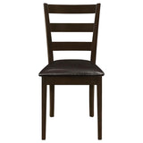 Guillen - 5 Piece Rectangular Dining Table Set - Cappuccino by CoasterEveryday | Bel Furniture