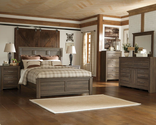 Juararo - Panel Bedroom Set Dark Brown by Signature Design by Ashley® | Bel Furniture