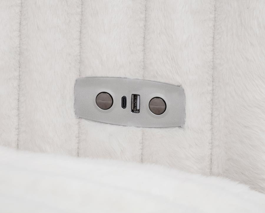 Jacana - Corduroy Upholstered Dual Power Chaise Sofa