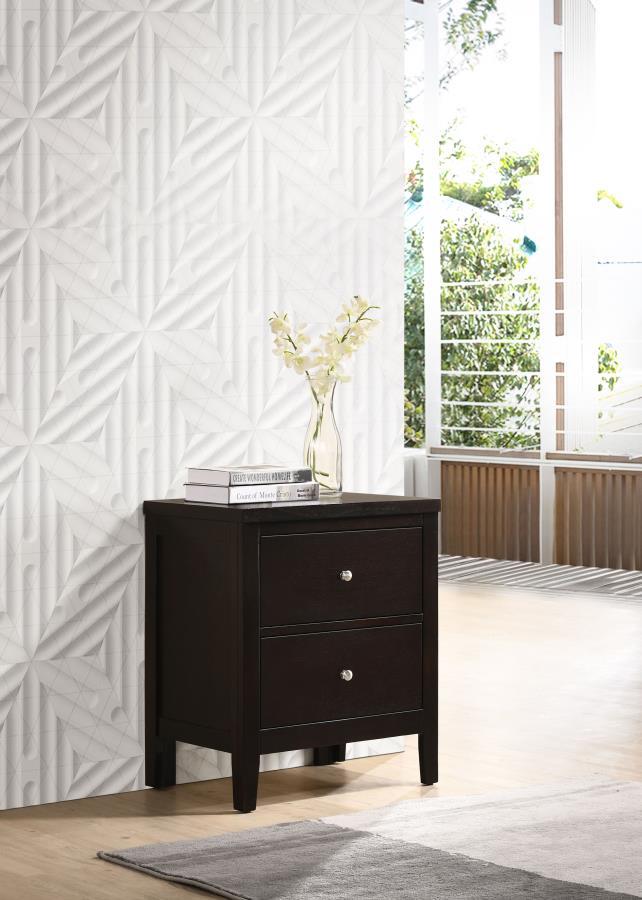 Carlton - 2-Drawer Nightstand - Cappuccino by CoasterEveryday | Bel Furniture