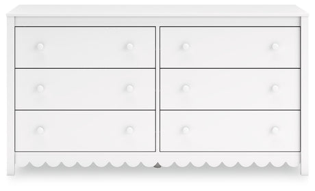 Hallityn - White - Six Drawer Dresser by Signature Design by Ashley® | Bel Furniture
