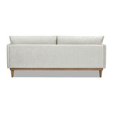 Haven - Flange Arm Oak Sofa - Marled Gray