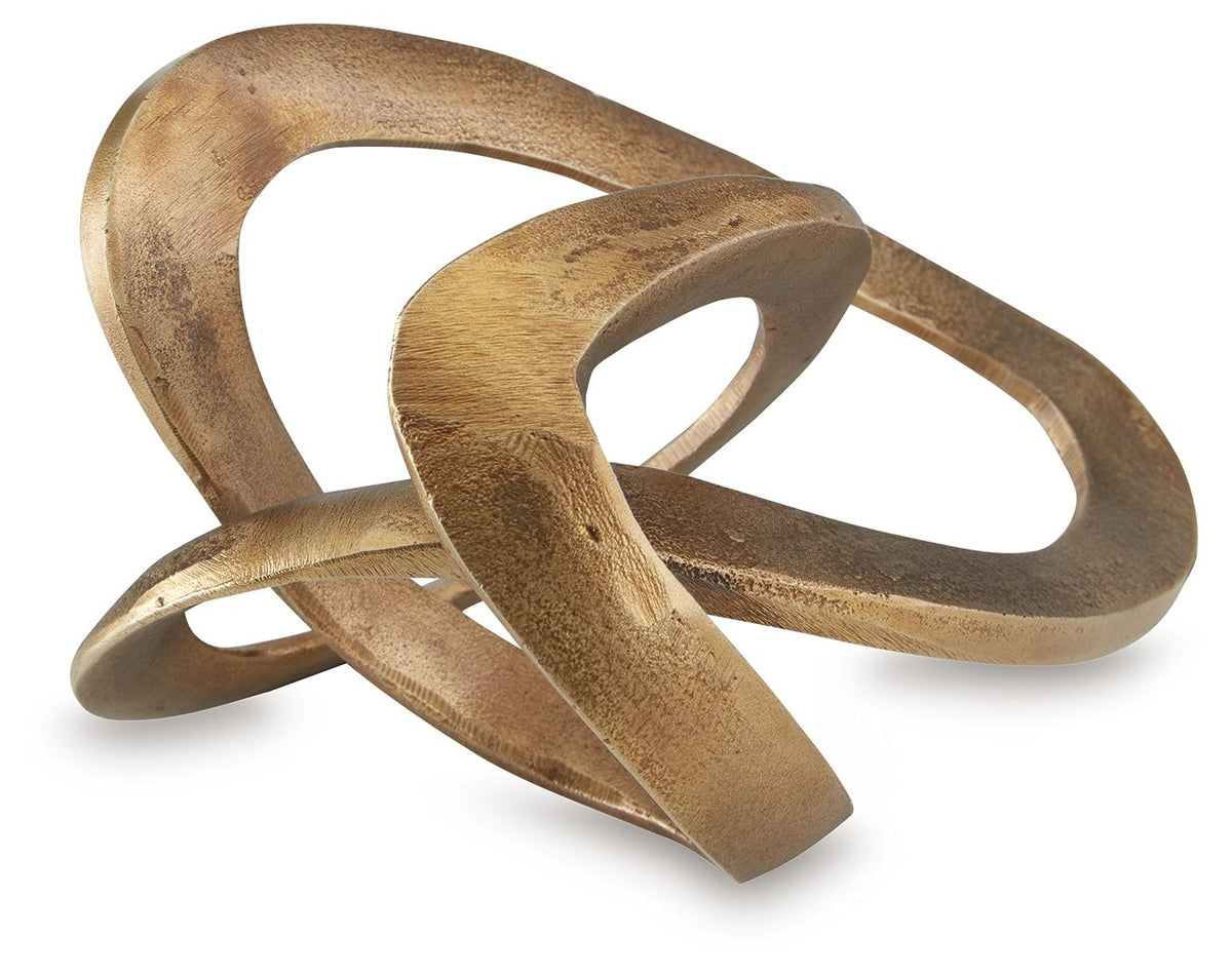 Dunnruck - Antique Brass Finish - Sculpture by Signature Design by Ashley® | Bel Furniture