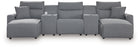 ModMax II - Salt And Pepper - Reclining Sectional