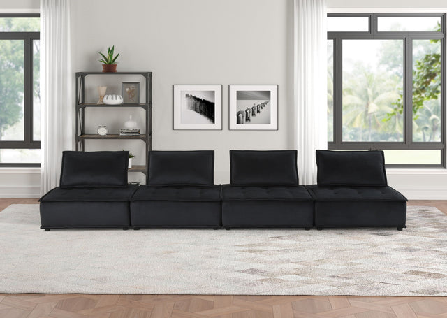 Anna - Soft Velvet Modular Sofa by Lilola Home | Bel Furniture