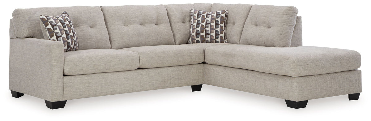 Mahoney - Sectional Pearl Silver by Signature Design by Ashley® | Bel Furniture