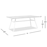 Maiden - 6 Seater Patio Dining Table - Natural Teak by Jennifer Taylor Home | Bel Furniture