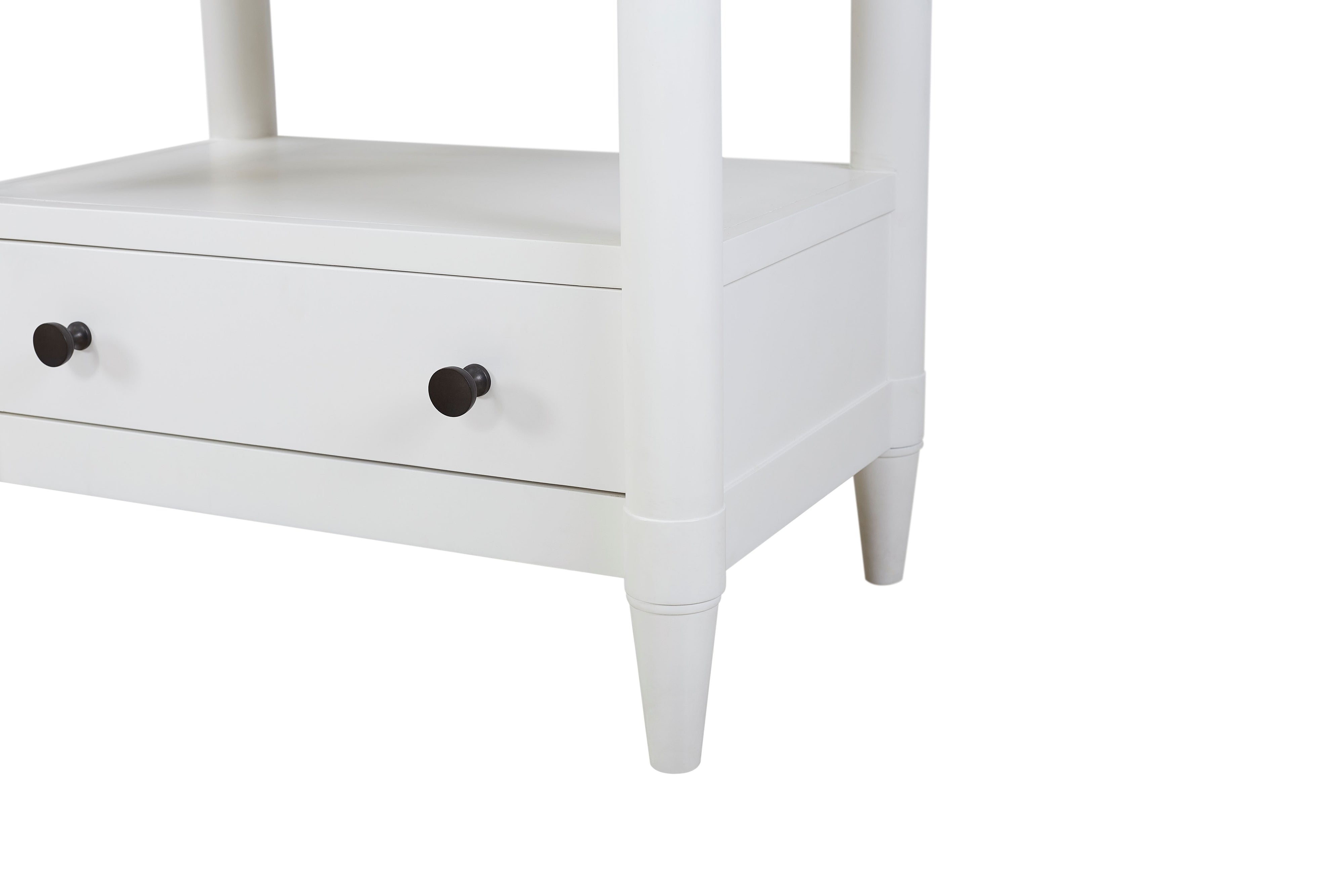 Open Nightstand With 2 Drawers