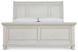 Robbinsdale - Queen Sleigh Bed - Antique White