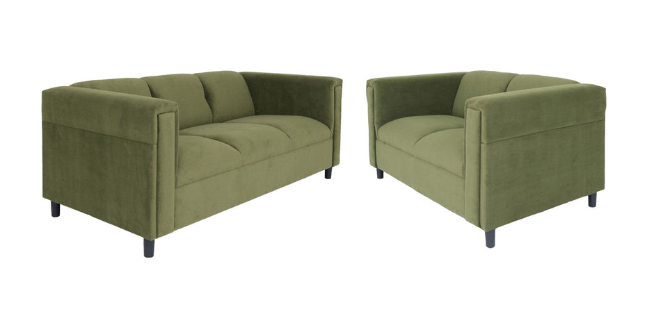 2 Piece Five Person Seating Set - Green