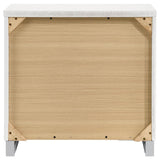 Felicity - 2-Drawer Nightstand - White High Gloss by CoasterEssence | Bel Furniture