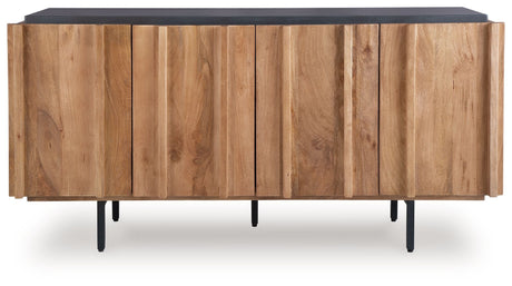 Quintavious - Accent Cabinet - Brown / Charcoal - view 7