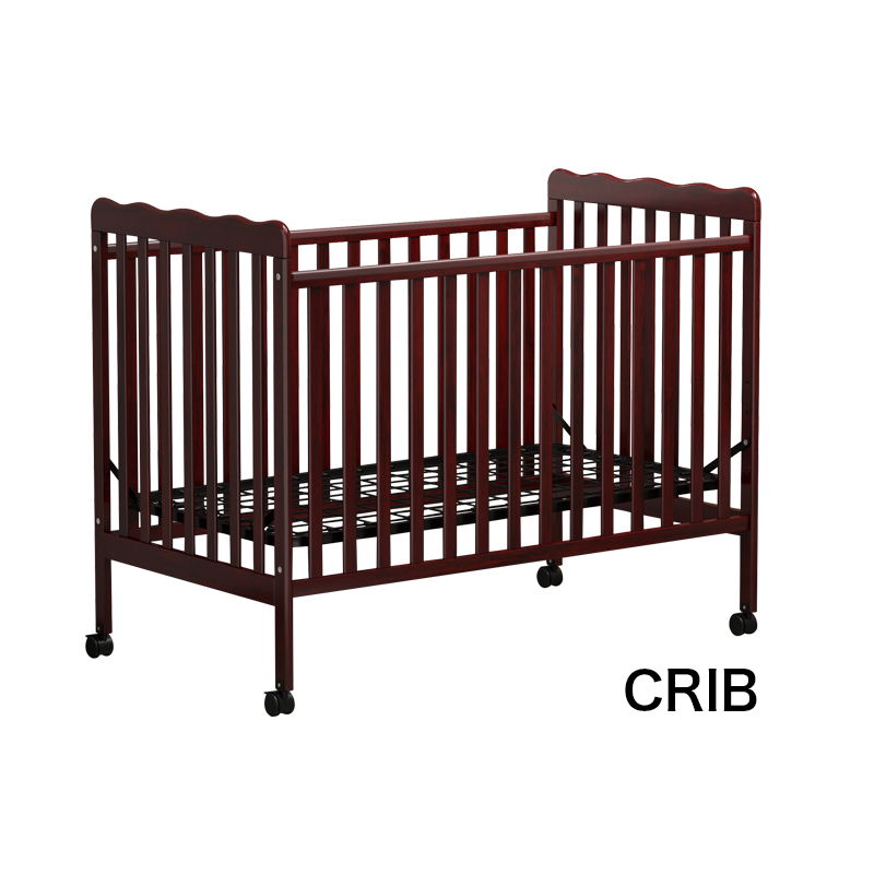 Crib 3 In 1 Convertible, Made Of Sustainable Pinewood, Non Toxic Finish, Comes With Locking Wheels, Wooden Nursery Furniture