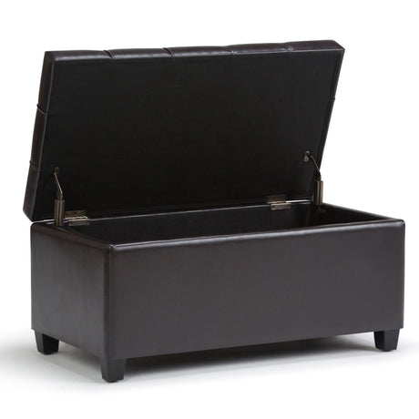 Sienna - Upholstered Storage Ottoman Bench - view 22